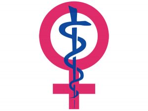 female and doctor symbols together